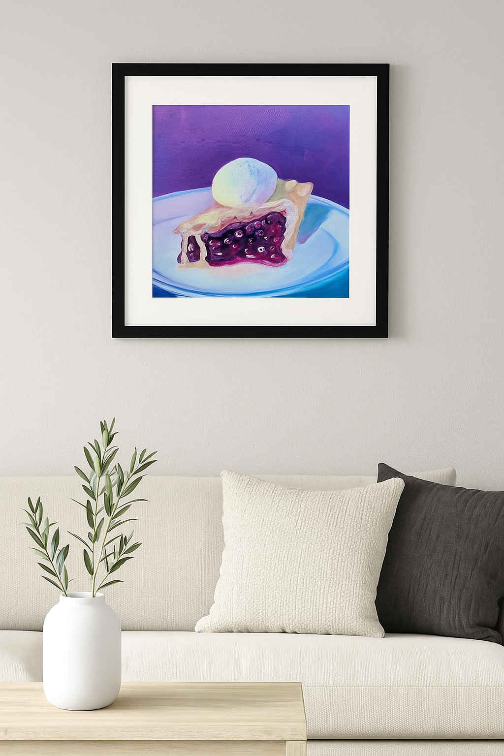 Cake and ice cream