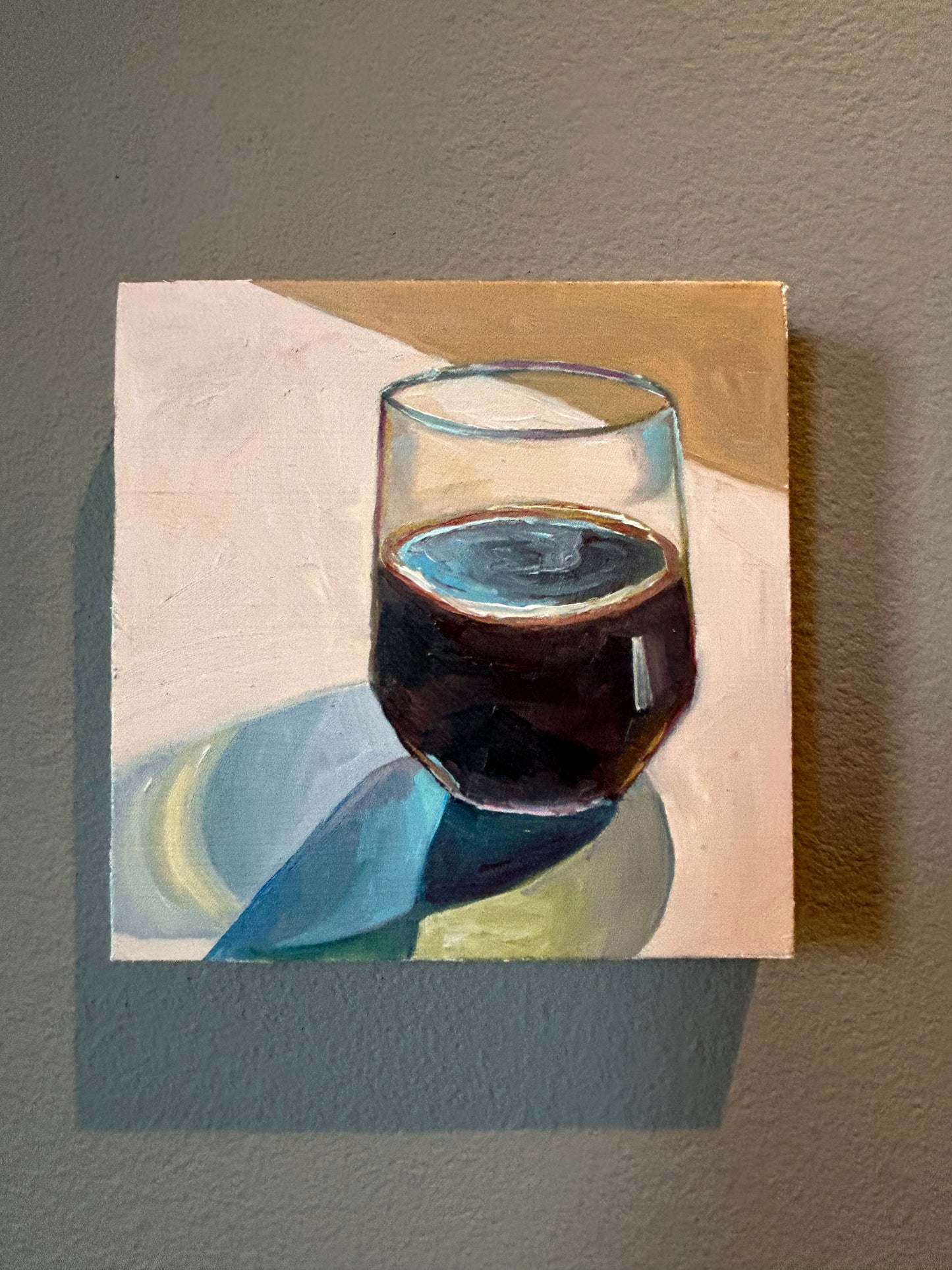 Iced coffee and reflections