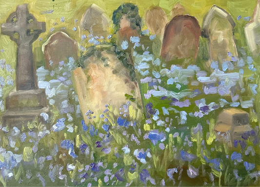 Spring flowers in Brockley Cemetery