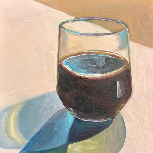 Iced coffee and reflections
