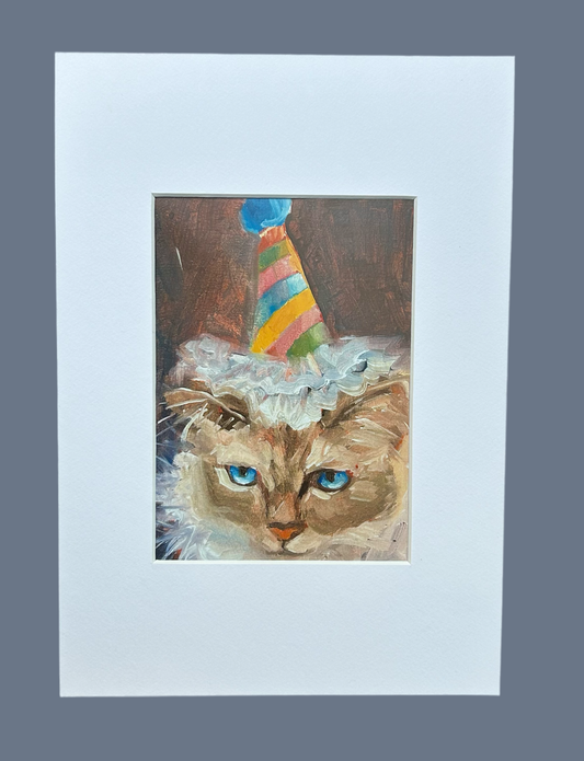 Party cat, print